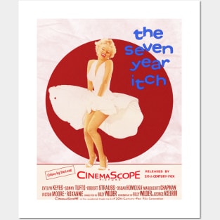 The seven year itch, marilyn monroe movie poster Posters and Art